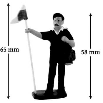 Caddy (ou Caddie), pull Bordeaux, avec drapeau - Golfeurs (S.E.A)