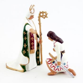 ensemble de 2 p. 'le bapt&ecirc;me de Clovis (anc. 5050)