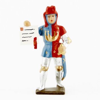 Etienne Marcel (1315-1358, pr&eacute;v&ocirc;t des marchands de Paris) avec parchemin