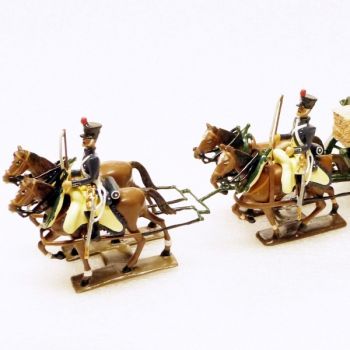 Transport de planches, attelage 4 chevaux