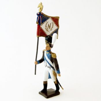 porte-drapeau des Grenadiers de la L&eacute;gion Pi&eacute;montaise