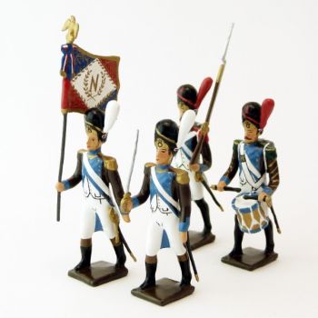 Grenadiers de la L&eacute;gion Pi&eacute;montaise, ensemble de 4 figurines