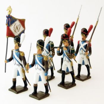 Grenadiers de la L&eacute;gion Pi&eacute;montaise, ensemble de 6 figurines