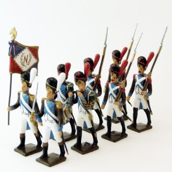 Grenadiers de la L&eacute;gion Pi&eacute;montaise, ensemble de 8 figurines
