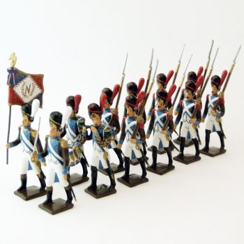 Grenadiers de la L&eacute;gion Pi&eacute;montaise, ensemble de 12 figurines