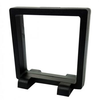 pr&eacute;sentoir, effet suspendu, noir 9x9 cm