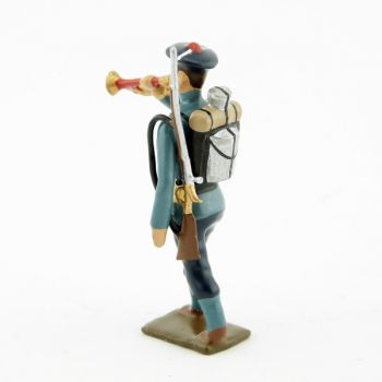 clairon des fusiliers marins, tunique bleu horizon