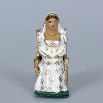 Laetitia Bonaparte (&laquo;Madame M&egrave;re&raquo;) dans son fauteuil