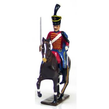 cavalier du 9e r&eacute;giment de hussards (rouge) (1808)