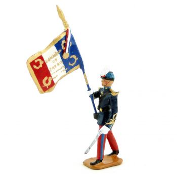 Porte-drapeau au d&eacute;fil&eacute; (Saint-Cyr) (S.E.A)