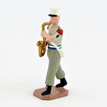 Saxophone t&eacute;nor de la Musique De La L&eacute;gion Etrang&egrave;re, tenue Terre de France (S.E