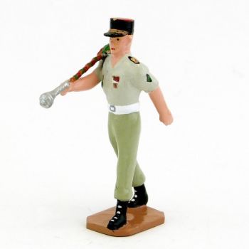 Tambour major de la Musique De La L&eacute;gion Etrang&egrave;re, tenue Terre de France (S.E.A