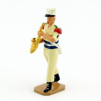 Saxophone t&eacute;nor de la Musique De La L&eacute;gion Etrang&egrave;re, tenue Sable (S.E.A)