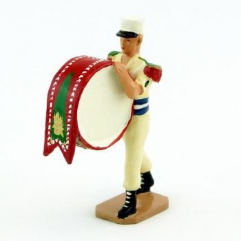 Grosse caisse de la Musique De La L&eacute;gion Etrang&egrave;re, tenue Sable (S.E.A)