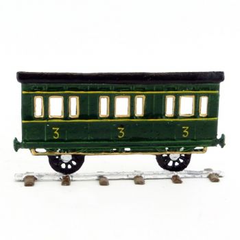 Wagon de passagers (train &agrave; vapeur plat pour sayn&egrave;tes demi-ronde bosse)