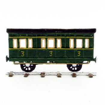 Wagon de passagers (train à vapeur plat pour saynètes demi-ronde bosse)