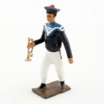 tambour des marins en bleu et blanc