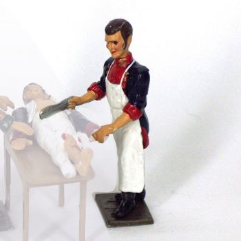 chirurgien avec scie (&laquo; l'H&ocirc;pital de campagne &raquo;)