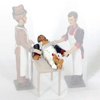 bless&eacute; avec jambe amput&eacute;e (&laquo; l'H&ocirc;pital de campagne &raquo;)