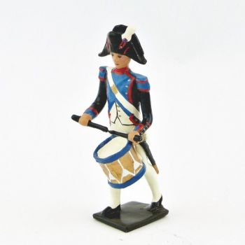 caisse roulante (tambour) de la musique du 18&egrave;me de ligne