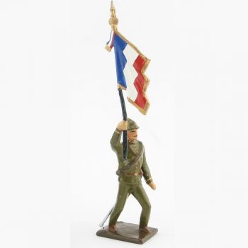 drapeau de l'infanterie coloniale française, tenue kaki (1916)