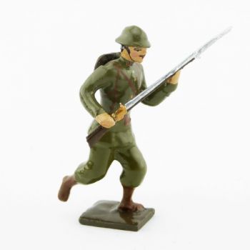 fantassin de l'infanterie coloniale fran&ccedil;aise, tenue kaki (1916)