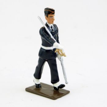 élève de la garde au drapeau du Prytanée de la Flèche au défilé