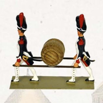 ensemble de 2 porteurs avec tonneau