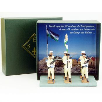 Garde au drapeau du 1er Royal Etranger de Patagonie (REP) 6 p. + coffret (S.E.A)