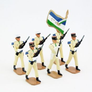 Garde au drapeau du 1er Royal Etranger de Patagonie (REP) 6 p. + coffret (S.E.A)