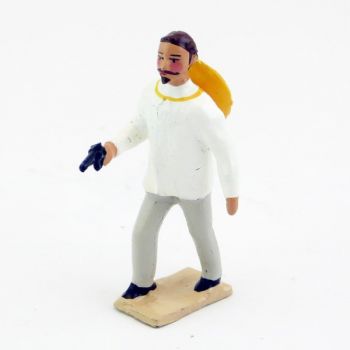 Mexicain chapeau dans le dos, avec revolver