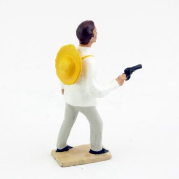 Mexicain chapeau dans le dos, avec revolver