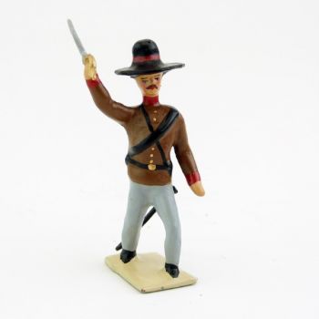Mexicain avec sombrero, sabre en l'air