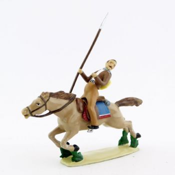 Cavalier blessé sur cheval au galop