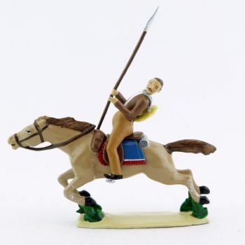 Cavalier blessé sur cheval au galop