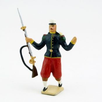 Légionnaire avec couvre-nuque tombant en arrière