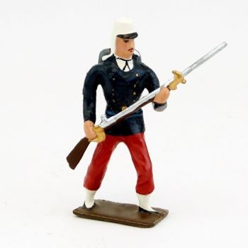 L&eacute;gionnaire, tenue du d&eacute;barquement de Cochinchine, avec fusil