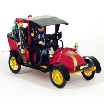 Taxi de la Marne rouge (Musée de l'Armée), 4 personnages, en coffret