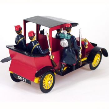 Taxi de la Marne rouge (Musée de l'Armée), 4 personnages, en coffret