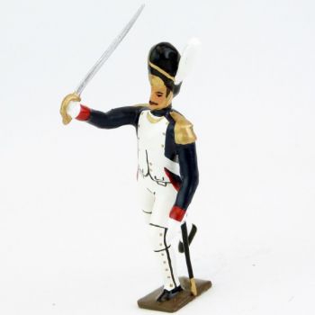 officier des grenadiers de la garde &agrave; l'assaut