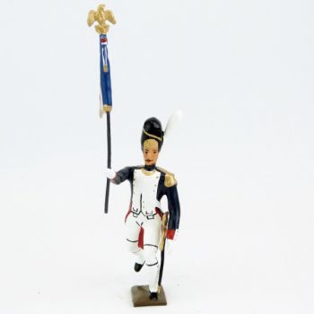 drapeau des grenadiers de la garde à l'assaut