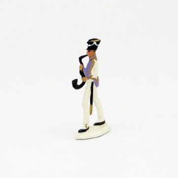 serpent dela musique du 33e de ligne (plat d'etain)