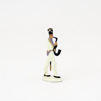 serpent dela musique du 33e de ligne (plat d'etain)