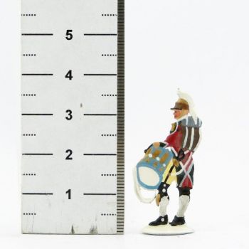 tambour du 1er régiment de dragons (plat d'étain)