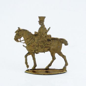 cavalier Empire dor&eacute; (plat d'&eacute;tain)