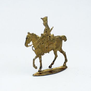 cavalier Empire doré (plat d'étain)