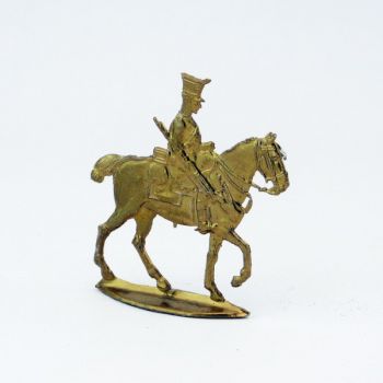 cavalier Empire doré (plat d'étain)