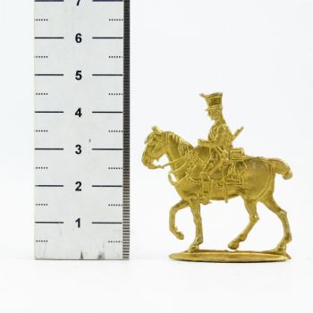 cavalier Empire doré (plat d'étain)