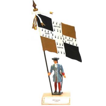 &eacute;tendard de la Bretagne (1680, Louis XIV) sur socle bois