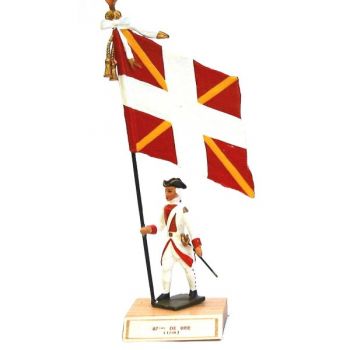 &eacute;tendard du 87&egrave;me De Brie (1748, Louis XV) sur socle bois